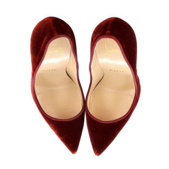 Christian Louboutin Women's So Kate Pumps Velvet 120 Red - Picture 2 of 6